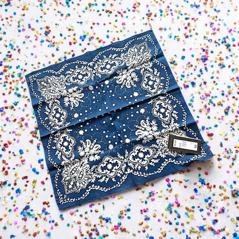 FRYE Bandana in Blue Unisex New With Tags MSRP $45
